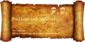 Pellegrini Dézi névjegykártya